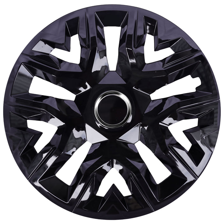 Univerzální kryty nábojů 16'' NRM Perfecto černě lakované 4 kusy