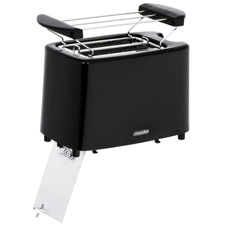 Topinkovač Mesko, + Rošt pro ohřívání housek 2 plátky, 900W, černý, MS 3220