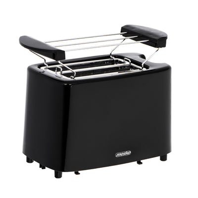 Topinkovač Mesko, + Rošt pro ohřívání housek 2 plátky, 900W, černý, MS 3220