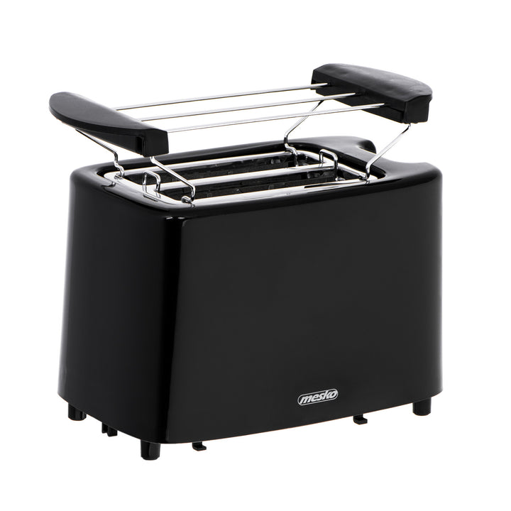 Topinkovač Mesko, + Rošt pro ohřívání housek 2 plátky, 900W, černý, MS 3220