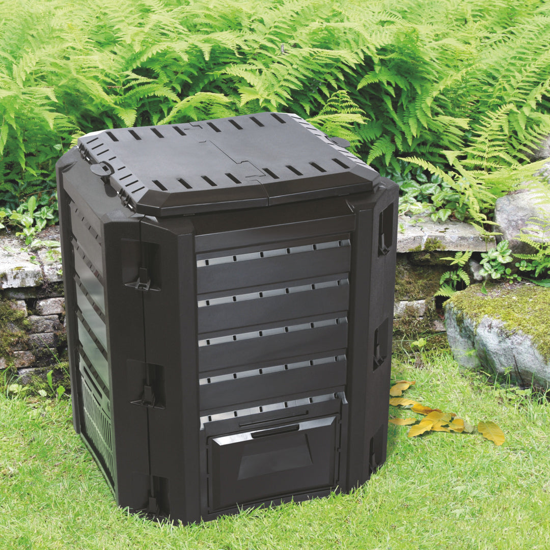 Kompostér Prosperplast, mrazuvzdorný, 380 l, černý, Compogreen