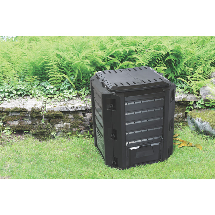 Kompostér Prosperplast, mrazuvzdorný, 380 l, černý, Compogreen
