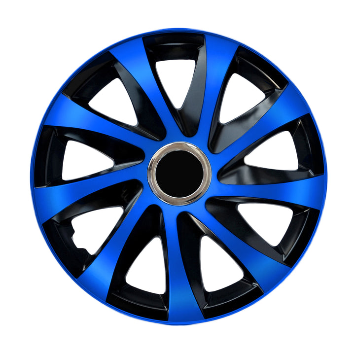 Univerzální kryt náboje 15'' NRM Drift Extra modrý/černý 1 kus