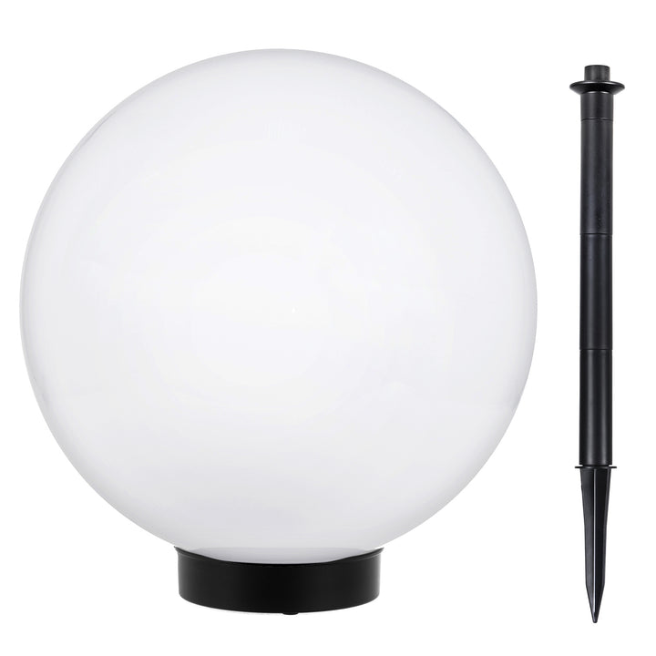 GreenBlue solární lampa, volně stojící, zahradní, koule 25x25x58cm, bílá LED, GB166, 4 kusy