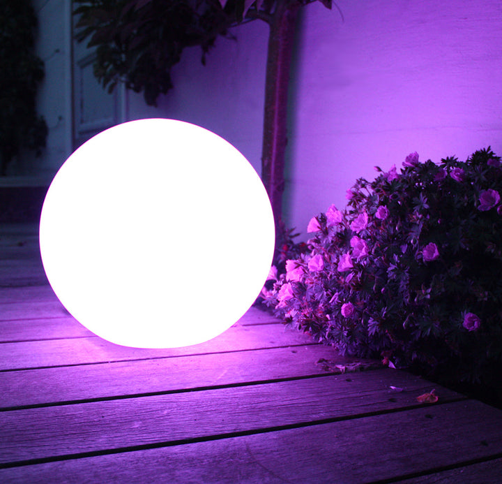 GreenBlue solární lampa, volně stojící, zahradní, koule 25x25x58cm, RGB LED, GB165, 4 kusy