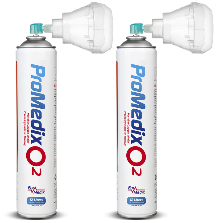 Přenosný 99,4% inhalátor kyslíku v plechovce Promedix 12L, PR-994, 2 kusy