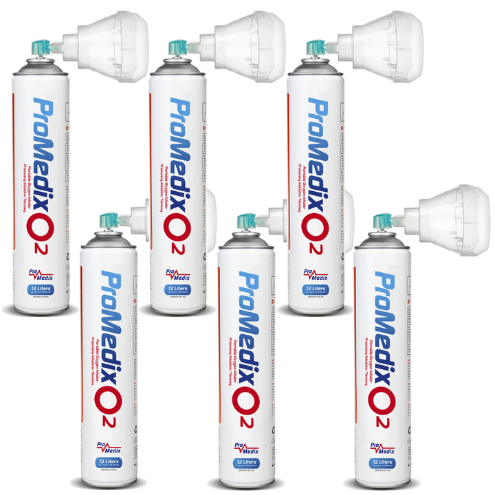 Přenosný 99,4% inhalátor kyslíku v plechovce Promedix 12L, PR-994, 6 kusů
