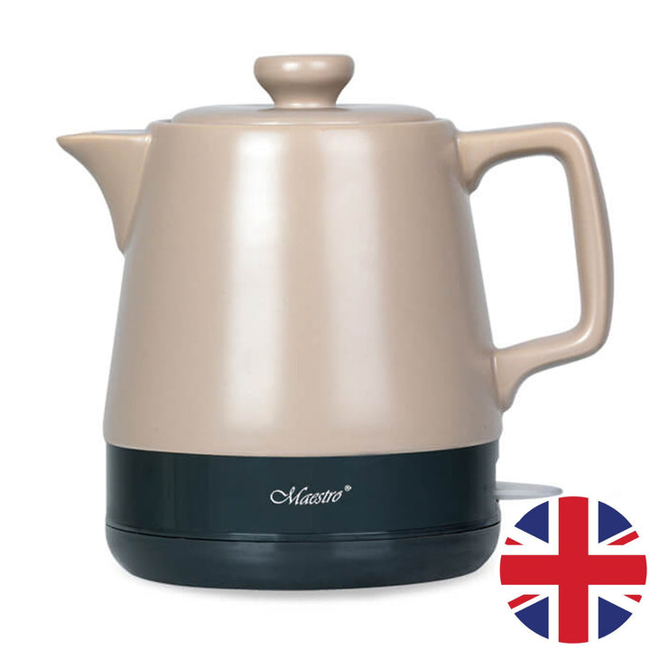 Keramická rychlovarná konvice 1l Maestro MR-071 Beige 1000W, zástrčka UK