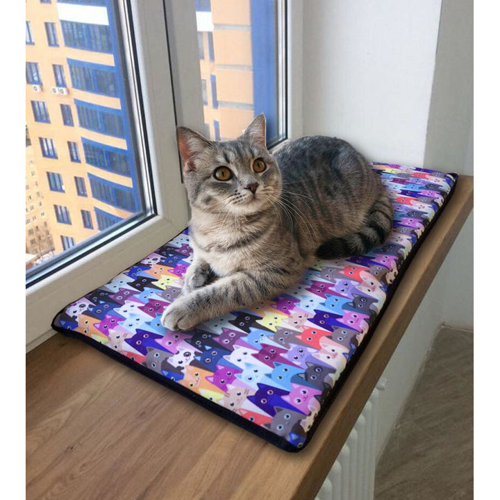 Polštář pro kočky na parapet 25x55cm vzor Bertoni MEOW