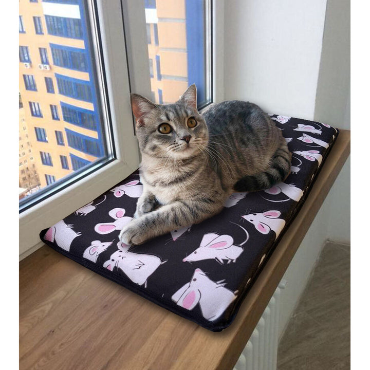 Polštář pro kočky na parapet 25x55cm Bertoni MYSZKI vzor
