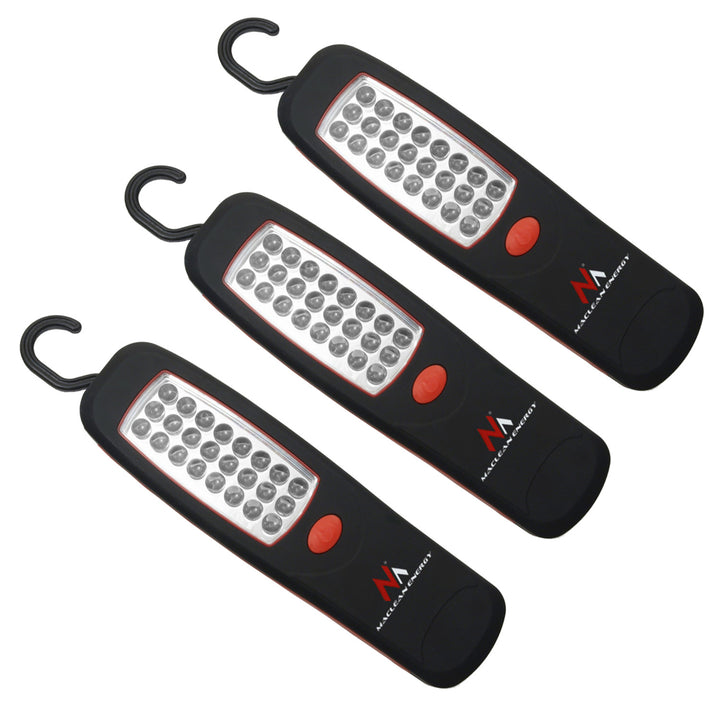 Dílenská lampa Maclean 24 LED, magnet, hák, MCE03 3 kusy