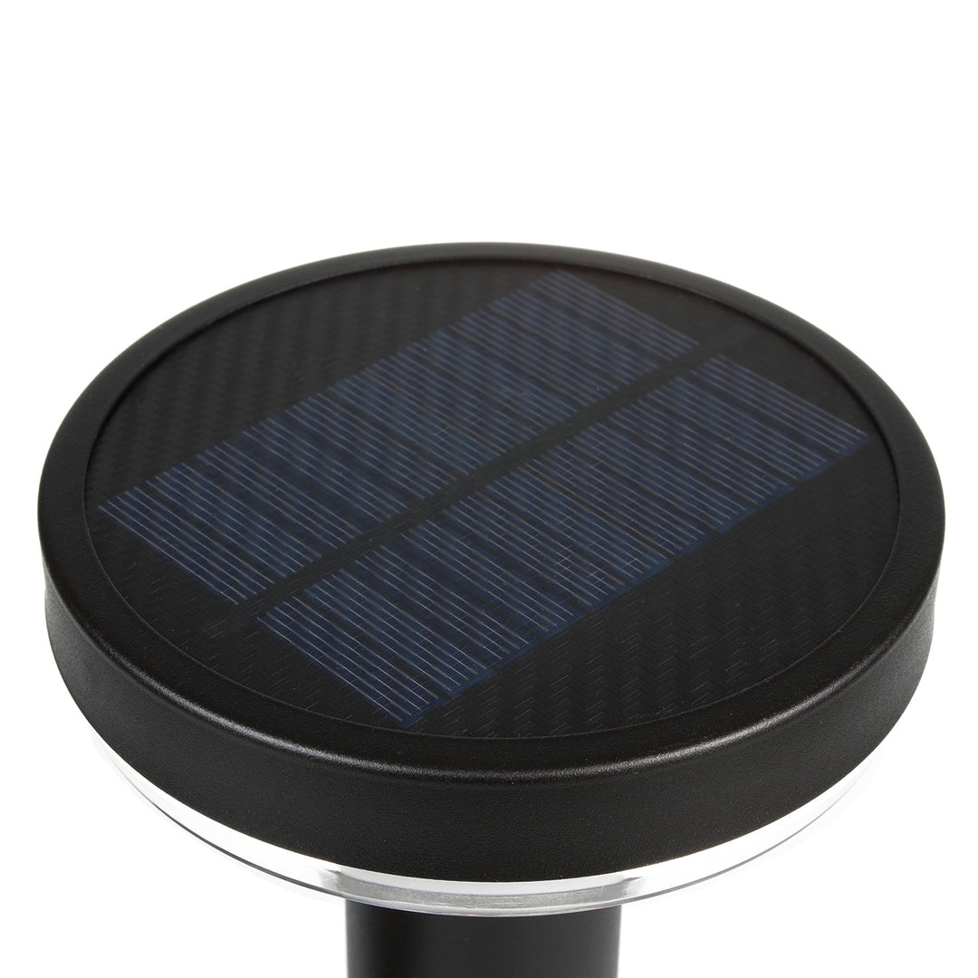 Solární LED světlo Maclean, se senzorem, 3 režimy, zásuvné, Li-ion 18650, IP44, 3,7 V, 1200 mAh, černá, MCE465 B, 6 kusů