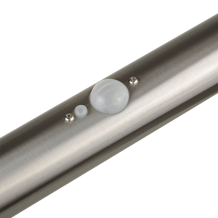 Solární LED světlo Maclean, se senzorem, 3 režimy, zásuvné, Li-ion 18650, IP44, 3,7 V, 1200 mAh, chrom matný, MCE465 C/M, 6 kusů