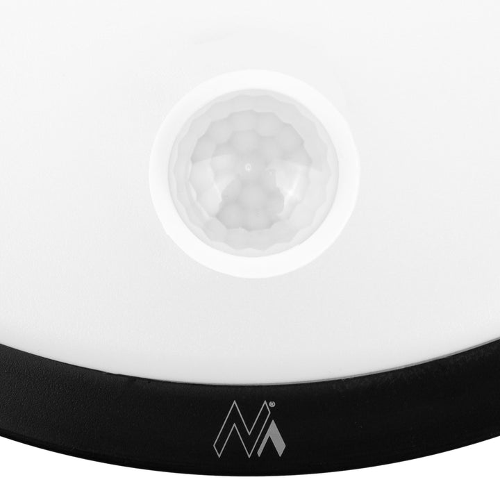 LED lampa s pohybovým senzorem Maclean, PIR senzor, černá barva, 10 W, IP65, 1000 lm, neutrální barva, MCE525 B