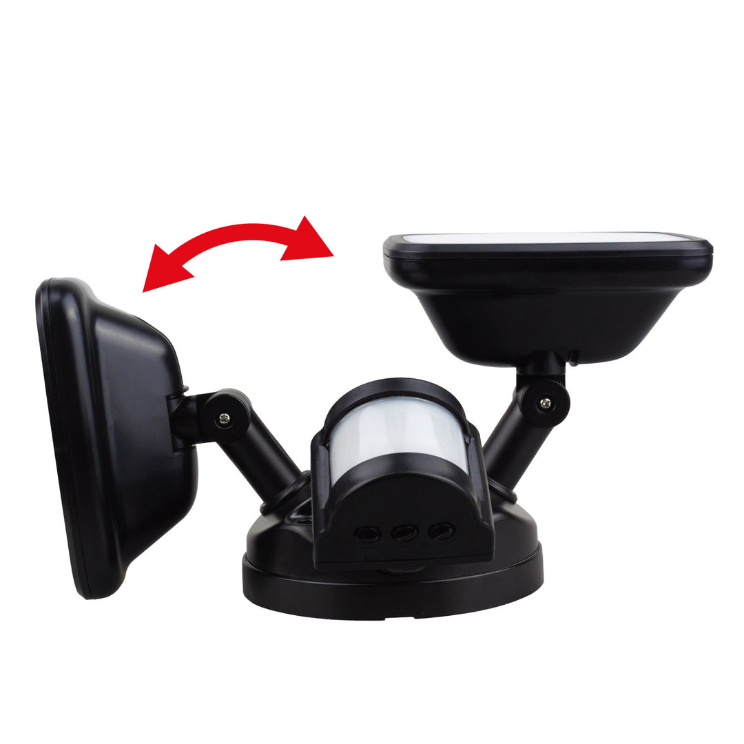 Nástěnná LED lampa Maclean, s PIR senzorem, 20 W, 1500 lm, IP65, neutrální bílá 4000 K, černá, MCE524 B