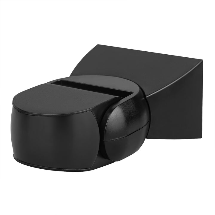 PIR pohybový senzor Maclean, infračervený, IP65, černý s černou clonou, dosah 12 m, MCE201 B/B