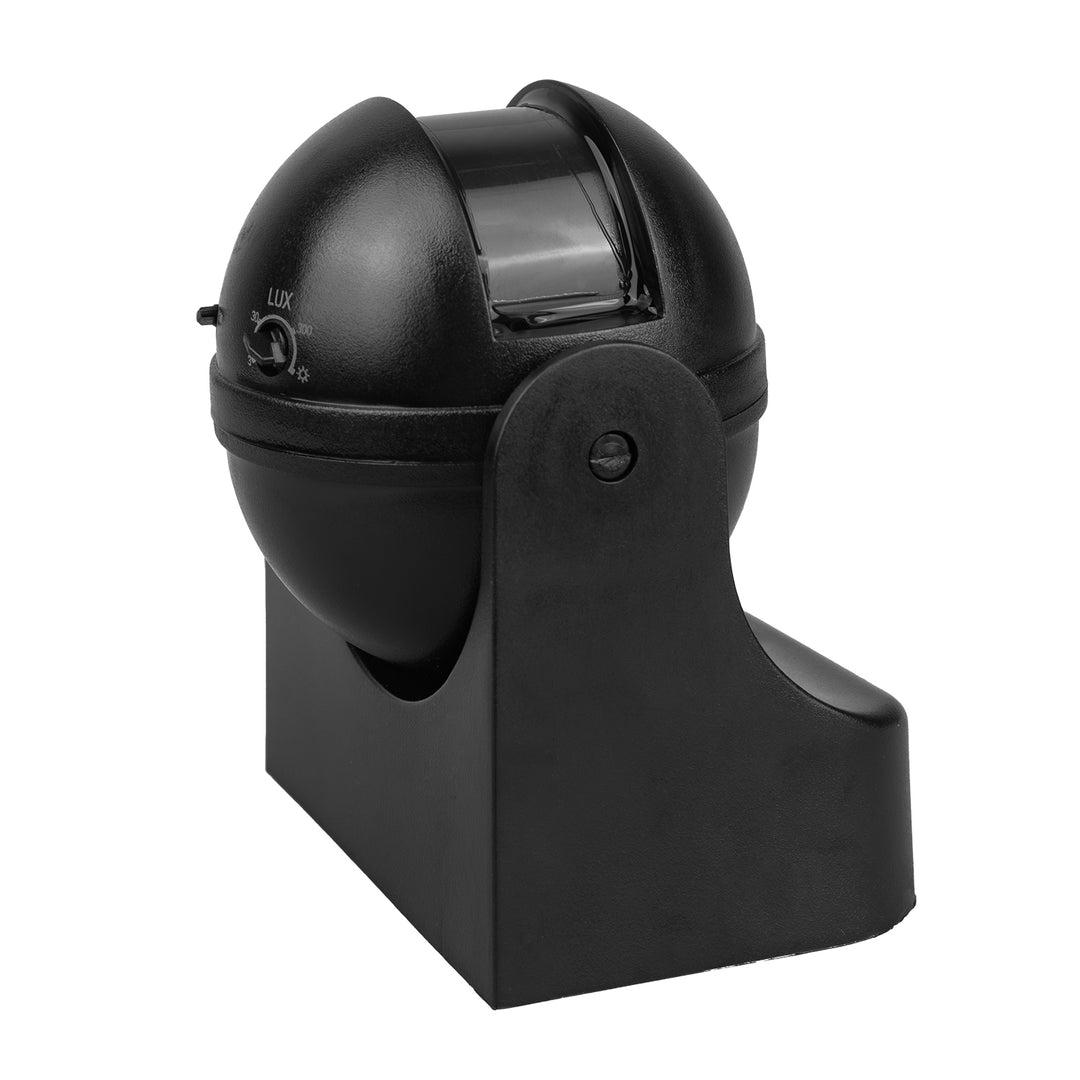 PIR pohybový senzor Maclean, infračervený, IP44, černý s černou clonou, dosah 12 m, max. zatížení 300/1200 W, MCE358 B/B