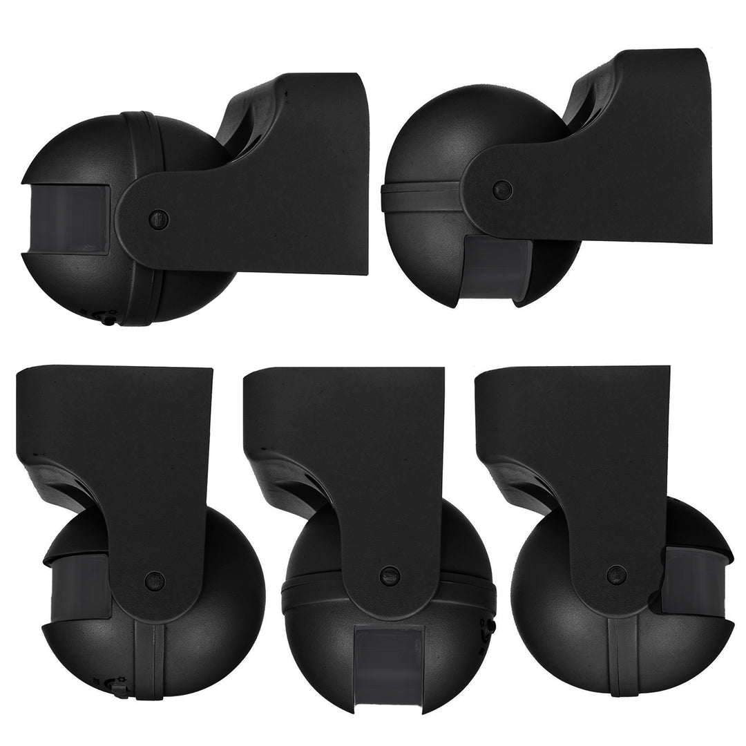 PIR pohybový senzor Maclean, infračervený, IP44, černý s černou clonou, dosah 12 m, max. zatížení 300/1200 W, MCE358 B/B