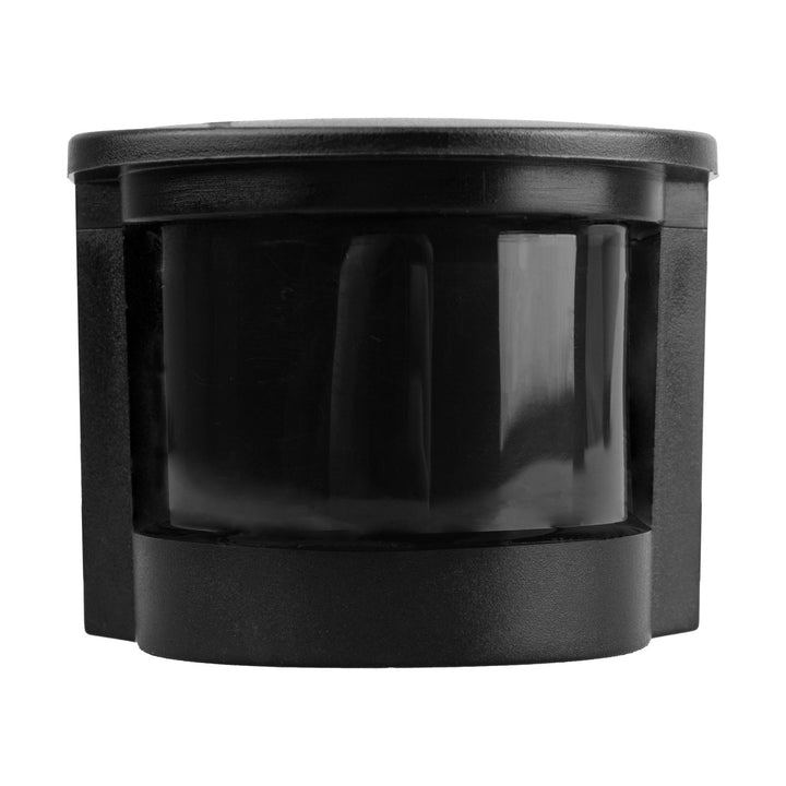 Nástěnný pohybový a soumrakový senzor Maclean, 180°, max. 1200 W, černý s černou clonou, MCE25 B/B