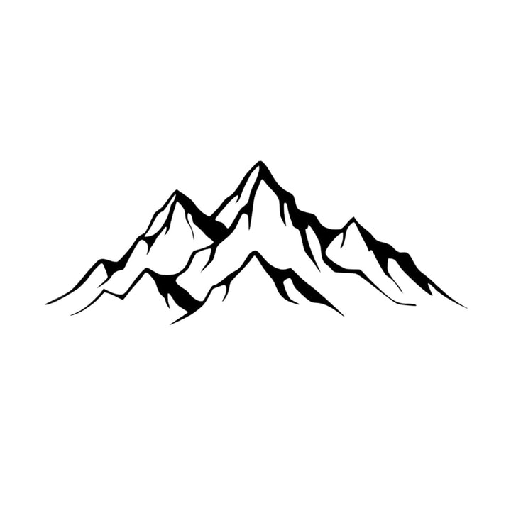 Ažurový obraz, 3D nástěnná dekorace, 3D obraz "Panorama hor" 100x34cm Černá