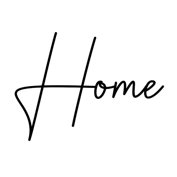 Ažurový obraz, 3D dekorace na zeď, 3D obraz "Home" 80x49cm černý