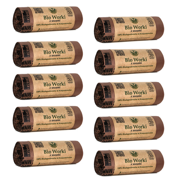 BIO kompostovatelné sáčky 20 litrů 10x20 kusů