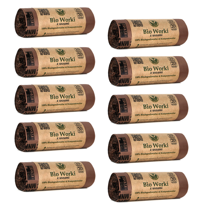 BIO kompostovatelné sáčky 10 litrů 10x20 kusů