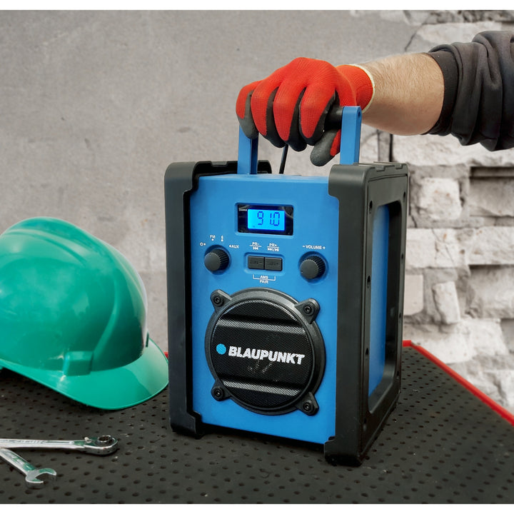 Přenosné rádio Blaupunkt, Bluetooth, AUX, LCD displej, PP30 Jobsite