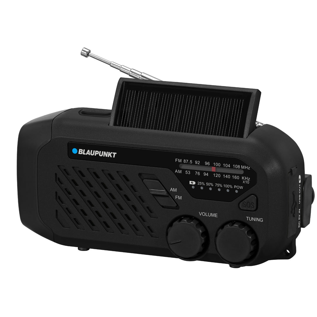Rádio Blaupunkt síťové/akumulátorové, LED svítilna, SOS indikace, anténa, ER10