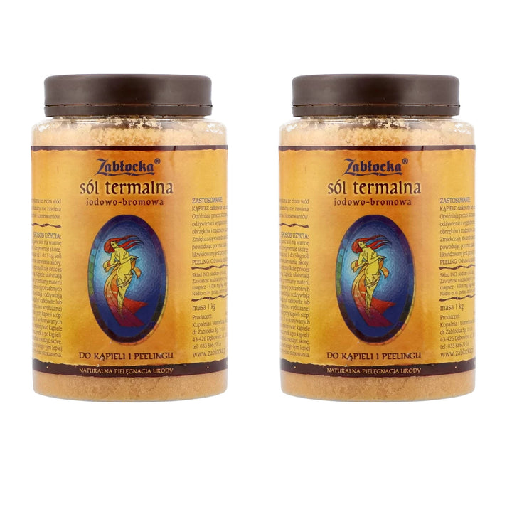 Termální jodobromová sůl, Zablocka - na koupele a peeling, 1 kg 2 ks