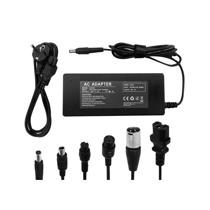Nabíječka Lextool pro skútry a elektrická vozidla, 6 zástrček, 230V AC, 42V DC 2A, LXG94