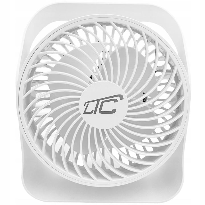 Bezdrátový stolní ventilátor LTC, nabíjení přes USB C, 4 úrovně rychlosti, baterie 2000 mAh, LXWB16