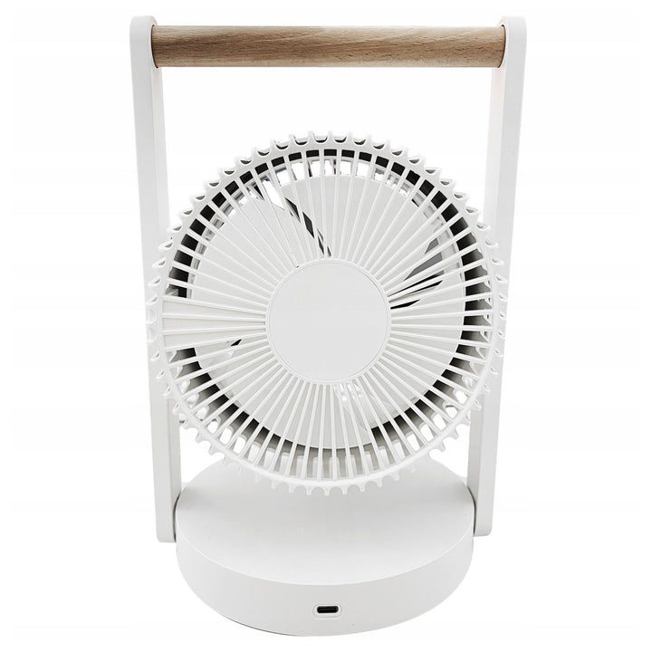 Bezdrátový stolní ventilátor LTC, noční světlo a LED displej, 5 stupňů rychlosti, baterie 3600 mAh, LXWB17