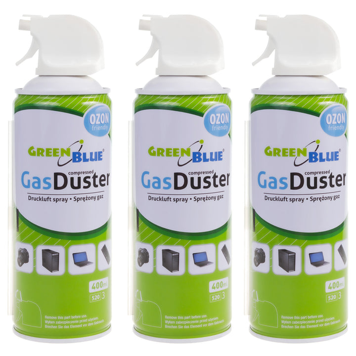 GreenBlue GB400 stlačený vzduch 400ml pistolový rozprašovač - pistolový sprej, 3 kusy