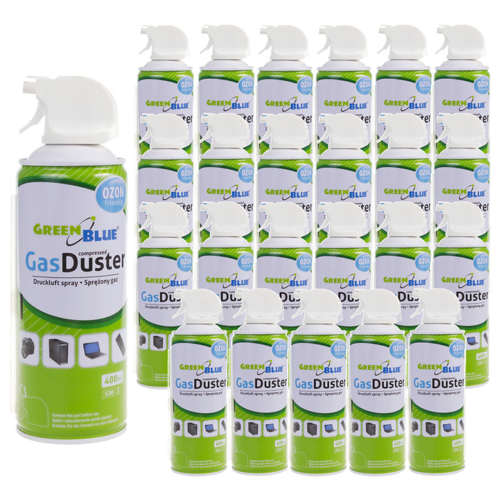 GreenBlue GB400 stlačený vzduch 400ml pistolový rozprašovač - pistolový sprej, 24 kusů