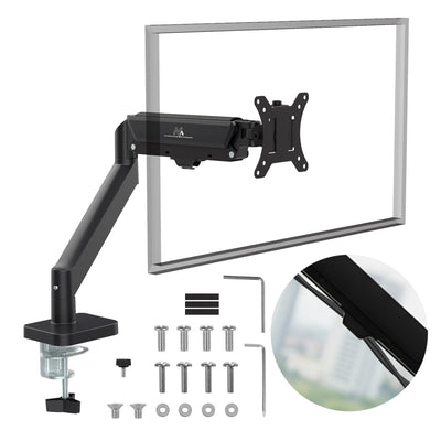Držák monitoru Maclean, plynová pružina, 17"-32", 2-10 kg, černý, MC-133