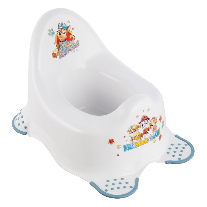 Psi Patrol protiskluzový kryt na záchodové prkénko - Paw Patrol+ Psi Patrol protiskluzová plošina, max. 120 kg, dvoustupňová+ Psi Patrol protiskluzový nočník, max. 15 kg