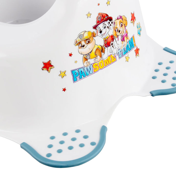 Psi Patrol protiskluzový kryt na záchodové prkénko - Paw Patrol+ Psi Patrol protiskluzová plošina, max. 120 kg, dvoustupňová+ Psi Patrol protiskluzový nočník, max. 15 kg