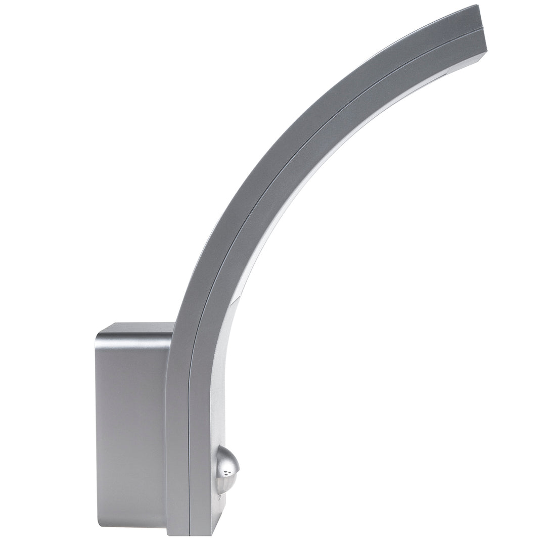 Senzor pohybu Maclean LED lampa, PIR senzor pohybu, stříbrná, 10W, IP54, 750lm, neutrální bílá (4000K) MCE244 S, 2 kusy