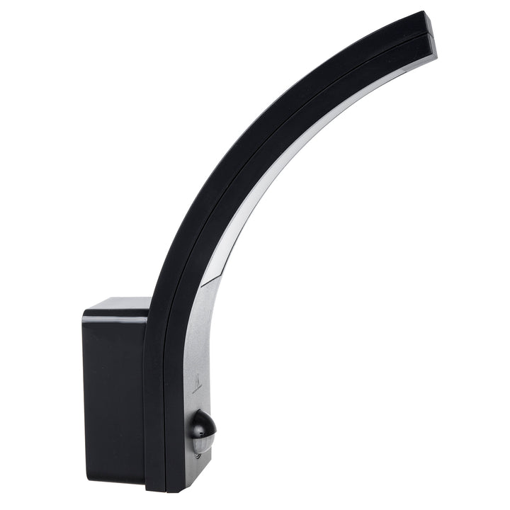 LED lampa Maclean s detektorem pohybu, PIR senzor, černá, 10W, IP54, 750lm, neutrální bílá (4000K) MCE244 B, 2 kusy