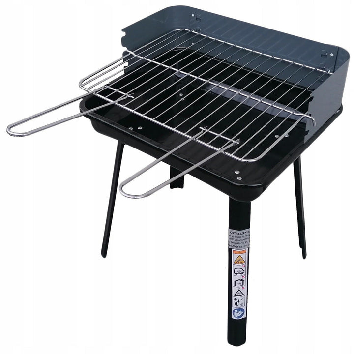 Gril na dřevěné uhlí Master Grill & Party, obdélníkový, skládací, přenosný, MG936