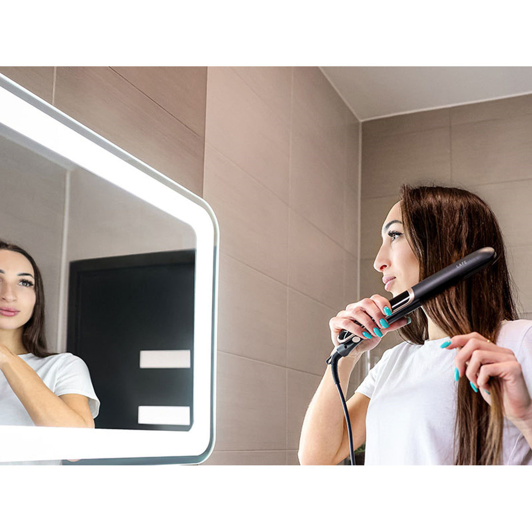 Žehlička na vlasy s řízenou teplotou LAFE, 35 W, keramický povlak, žehlička na vlasy Sleek & Shine