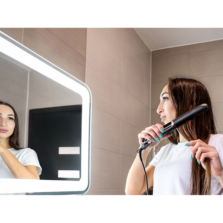 Žehlička na vlasy s řízenou teplotou LAFE, 35 W, keramický povlak, žehlička na vlasy Sleek & Shine