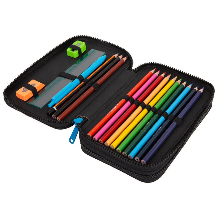CoolPack Jumper 2 Skate Night dvojitý školní penál s příslušenstvím F066930