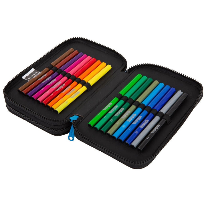 CoolPack Jumper 2 Skate Night dvojitý školní penál s příslušenstvím F066930