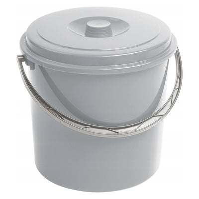 Kbelík Curver, s víkem, pohodlná rukojeť, 12 l, šedý, 241750