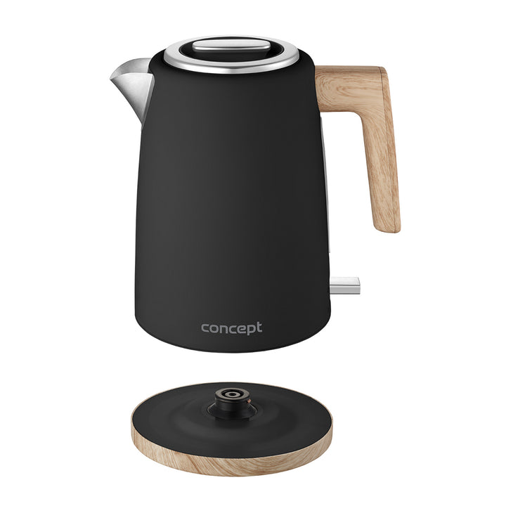 Rychlovarná konvice Concept ELWOOD, nerezová ocel, 1,7 l, ukazatel hladiny vody, RK3316