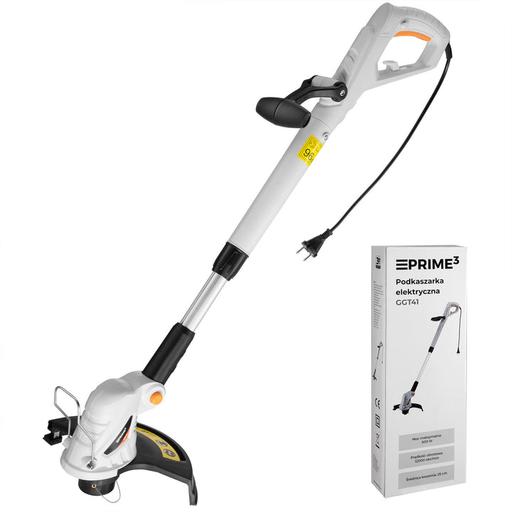 Elektrický vyžínač Prime3, 500W, průměr vlasce 25cm, 12000 otáček za minutu, GGT41
