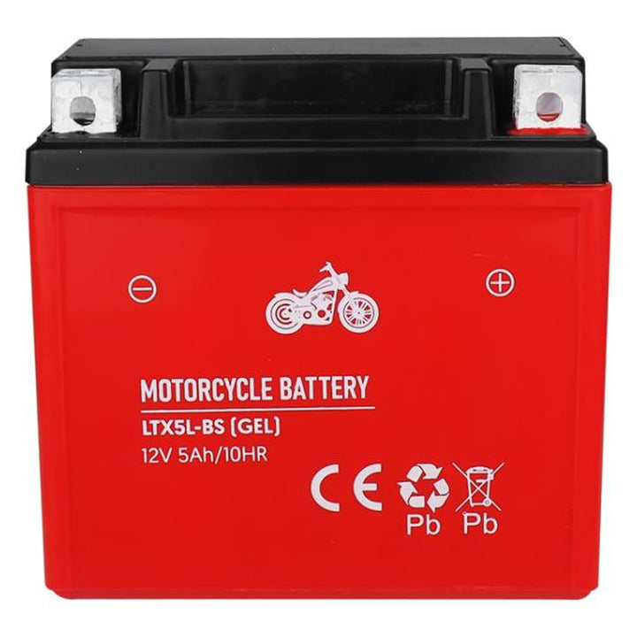 Gelová baterie Lamex, pro motocykly, 12V, 5Ah, LTX5L-BS