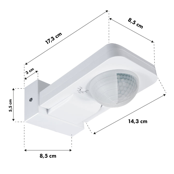 2x pohybový senzor 360st venkovní IP65 LED